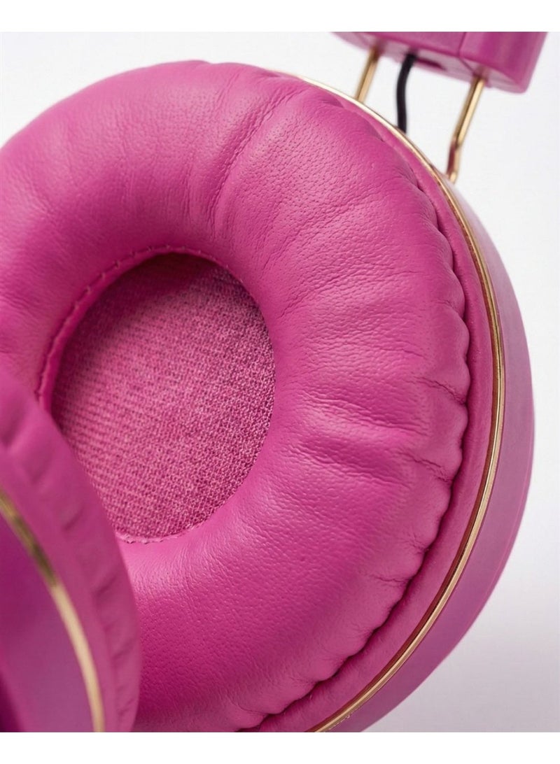 باربي سماعات باربي برنسيس تشارم اللاسلكية للبنات – سماعة رأس أطفال وردية فوق الأذن بتصميم أنيق، مع عصابة رأس قابلة للتعديل ووسائد ناعمة مريحة. - Image 4